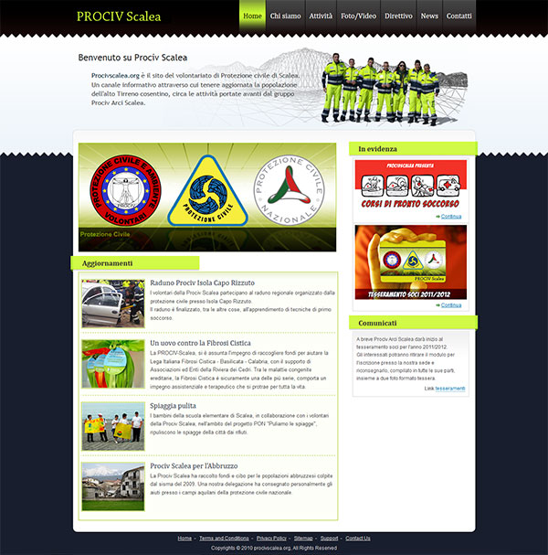 Prociv Scalea website